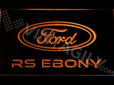 Ford RS Ebony LED Neon Sign USB - Orange - TheLedHeroes