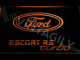 Ford Escort RS Turbo 2 LED Neon Sign USB - Orange - TheLedHeroes