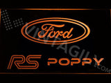 Ford RS Poppy LED Neon Sign USB - Orange - TheLedHeroes