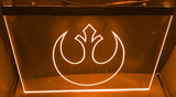Star Wars Rebel Alliance LED Neon Sign USB - Orange - TheLedHeroes