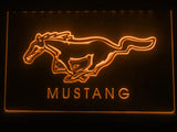 Ford Mustang LED Neon Sign USB - Orange - TheLedHeroes