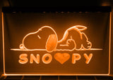 Snoopy Peanuts LED Neon Sign Electrical - Orange - TheLedHeroes