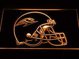 Los Angeles Avengers Helmet LED Neon Sign USB - Orange - TheLedHeroes