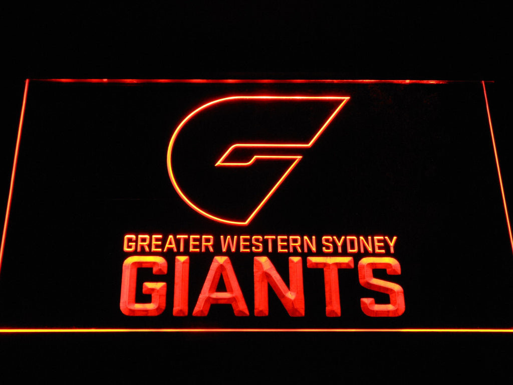 Greater Western Sydney Giants LED Neon Sign USB - Orange - TheLedHeroes