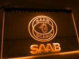 SAAB LED Neon Sign USB - Orange - TheLedHeroes