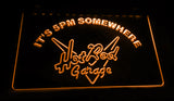 FREE Hot Rod Garage It's 5pm Somewhere LED Sign - Orange - TheLedHeroes