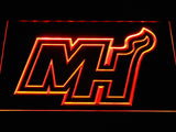 Miami Heat 2 LED Neon Sign Electrical - Orange - TheLedHeroes