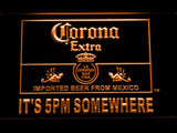 Corona Extra It's 5 pm Somewhere LED Neon Sign Electrical - Orange - TheLedHeroes