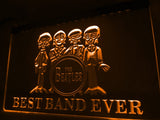 The Beatles Best Band Ever (3) LED Neon Sign Electrical - Orange - TheLedHeroes