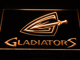 Cleveland Gladiators LED Neon Sign Electrical - Orange - TheLedHeroes