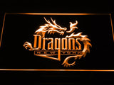 New York Dragons LED Neon Sign USB - Orange - TheLedHeroes