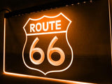 Route 66 Mother Road LED Neon Sign USB - Orange - TheLedHeroes