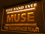 Muse Best Band Ever LED Neon Sign USB - Orange - TheLedHeroes