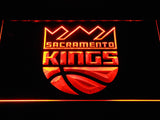 Sacramento Kings 2 LED Neon Sign Electrical - Orange - TheLedHeroes