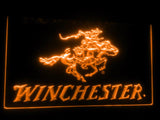 Winchester Firearms Gun Logo LED Neon Sign USB - Orange - TheLedHeroes