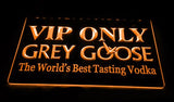 Grey Goose VIP Only LED Neon Sign Electrical - Orange - TheLedHeroes