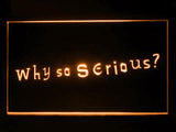 The Joker Why so serious LED Neon Sign USB - Orange - TheLedHeroes