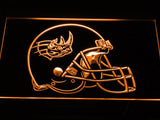 Grand Rapids Rampage Helmet LED Neon Sign USB - Orange - TheLedHeroes
