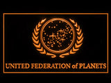 Star Trek United Federation of Planets LED Neon Sign USB - Orange - TheLedHeroes