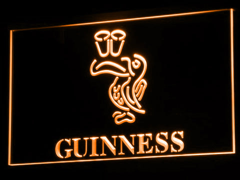 FREE Guinness Toucan (2) LED Sign - Orange - TheLedHeroes
