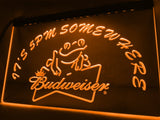 Budweiser Frog It's 5pm Somewhere LED Neon Sign USB - Orange - TheLedHeroes