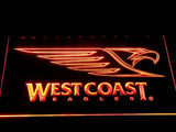 West Coast Eagles LED Neon Sign USB - Orange - TheLedHeroes