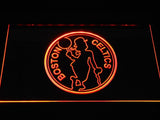Boston Celtics 2 LED Neon Sign USB - Orange - TheLedHeroes