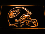 Austin Wranglers Helmet LED Sign - Orange - TheLedHeroes