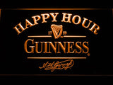 Guinness Happy Hour LED Neon Sign Electrical - Orange - TheLedHeroes