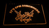 Hot Rod Garage It's 5pm Somewhere LED Neon Sign Electrical - Orange - TheLedHeroes