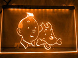 The Adventures of Tintin LED Neon Sign Electrical - Orange - TheLedHeroes