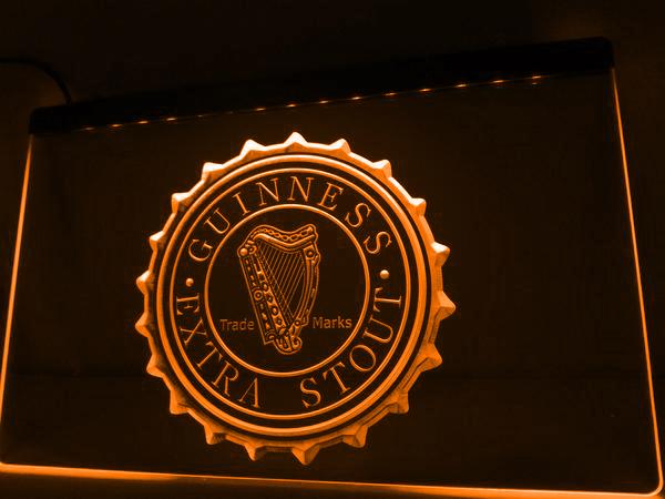 Guinness Extra Staut LED Neon Sign USB - Orange - TheLedHeroes