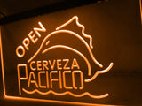 Cerveza Pacifico Open LED Neon Sign Electrical - Orange - TheLedHeroes