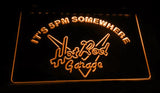 Hot Rod Garage It's 5pm Somewhere LED Neon Sign USB - Orange - TheLedHeroes