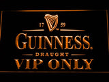 Guinness Draught VIP Only LED Neon Sign USB - Orange - TheLedHeroes