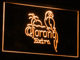 Corona Extra Parrot LED Neon Sign Electrical - Orange - TheLedHeroes