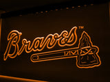 Atlanta Braves LED Neon Sign Electrical - Orange - TheLedHeroes