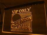 Blue Moon VIP Only (2) LED Neon Sign Electrical - Orange - TheLedHeroes