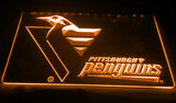 FREE Pittsburgh Penguins (2) LED Sign - Orange - TheLedHeroes