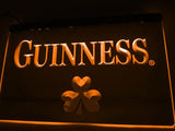 Guinness Beer Shamrock (2) LED Neon Sign Electrical - Orange - TheLedHeroes