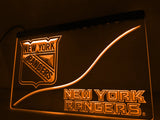 New York Rangers LED Neon Sign USB - Orange - TheLedHeroes