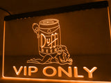 Duff VIP Only (2) LED Neon Sign USB - Orange - TheLedHeroes