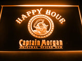 Captain Morgan Spiced Rum Happy Hour LED Neon Sign USB - Orange - TheLedHeroes