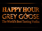 Grey Goose Happy Hour LED Neon Sign Electrical - Orange - TheLedHeroes