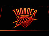 Oklahoma City Thunder LED Neon Sign Electrical - Orange - TheLedHeroes