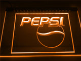 Pepsi Cola Logo Drink Decor LED Neon Sign Electrical - Orange - TheLedHeroes