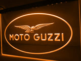 Moto Guzzi Motorcycle LED Neon Sign USB - Orange - TheLedHeroes