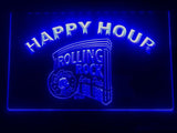 Rolling Rock Happy Hour LED Neon Sign Electrical - Blue - TheLedHeroes