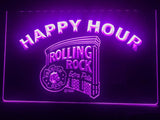 Rolling Rock Happy Hour LED Neon Sign Electrical - Purple - TheLedHeroes