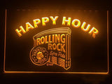 Rolling Rock Happy Hour LED Neon Sign Electrical - Orange - TheLedHeroes